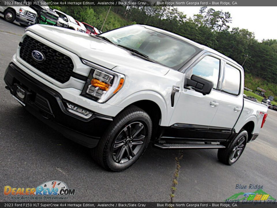2023 Ford F150 XLT SuperCrew 4x4 Heritage Edition Avalanche / Black/Slate Gray Photo #30