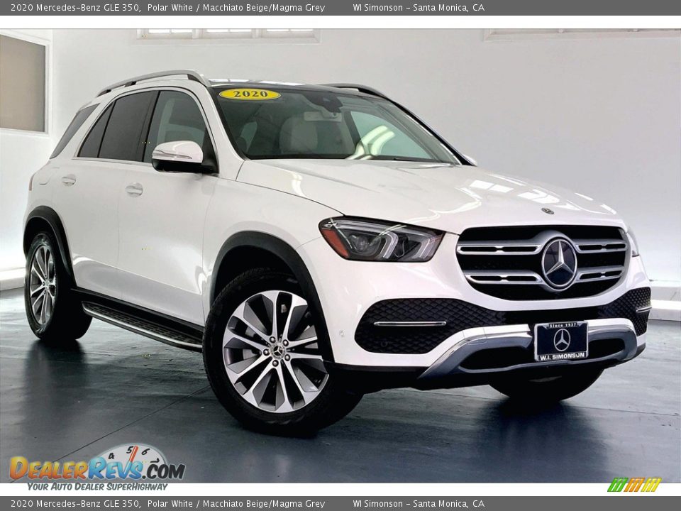 2020 Mercedes-Benz GLE 350 Polar White / Macchiato Beige/Magma Grey Photo #34