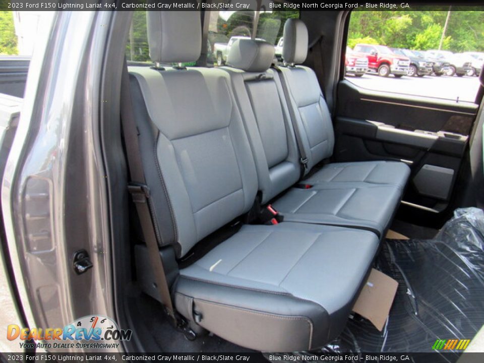 Rear Seat of 2023 Ford F150 Lightning Lariat 4x4 Photo #12