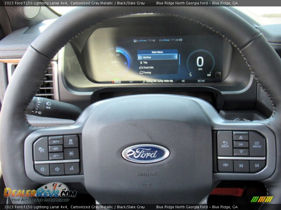 2023 Ford F150 Lightning Lariat 4x4 Steering Wheel Photo #17