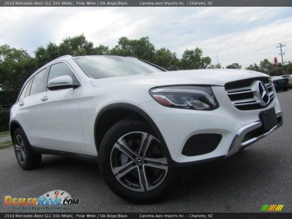 2019 Mercedes-Benz GLC 300 4Matic Polar White / Silk Beige/Black Photo #1