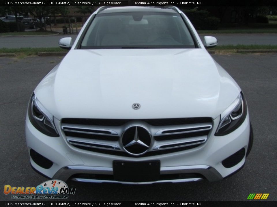 2019 Mercedes-Benz GLC 300 4Matic Polar White / Silk Beige/Black Photo #5