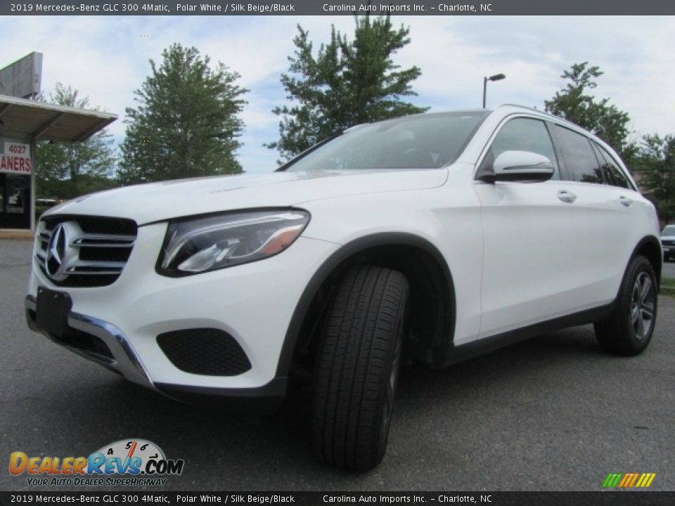 2019 Mercedes-Benz GLC 300 4Matic Polar White / Silk Beige/Black Photo #6