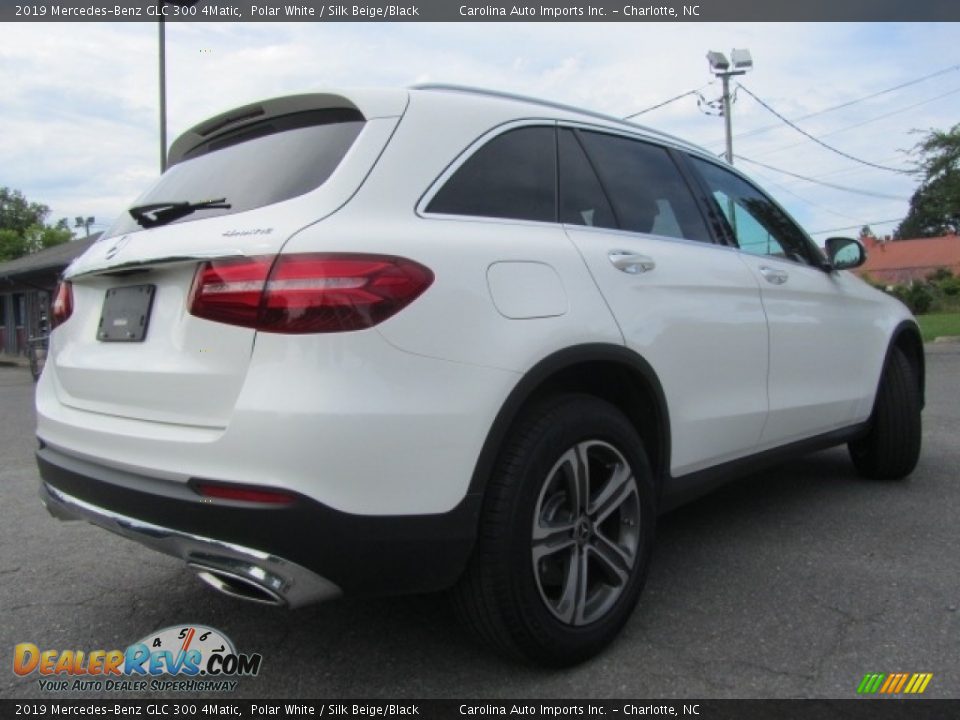 2019 Mercedes-Benz GLC 300 4Matic Polar White / Silk Beige/Black Photo #10