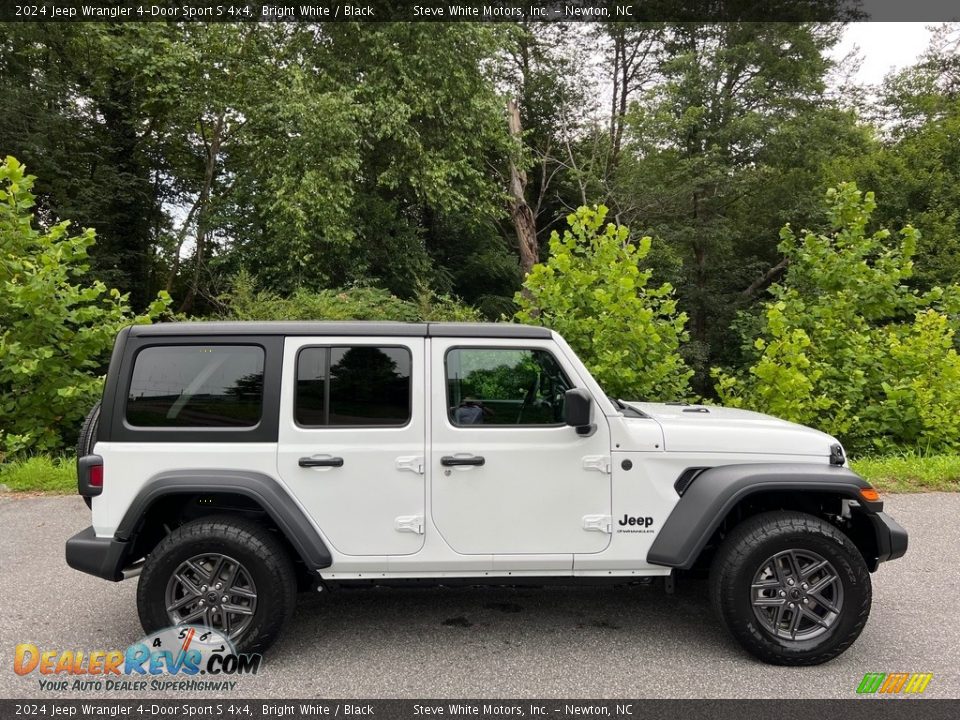 Bright White 2024 Jeep Wrangler 4-Door Sport S 4x4 Photo #5