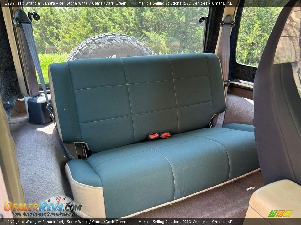 Rear Seat of 1999 Jeep Wrangler Sahara 4x4 Photo #15