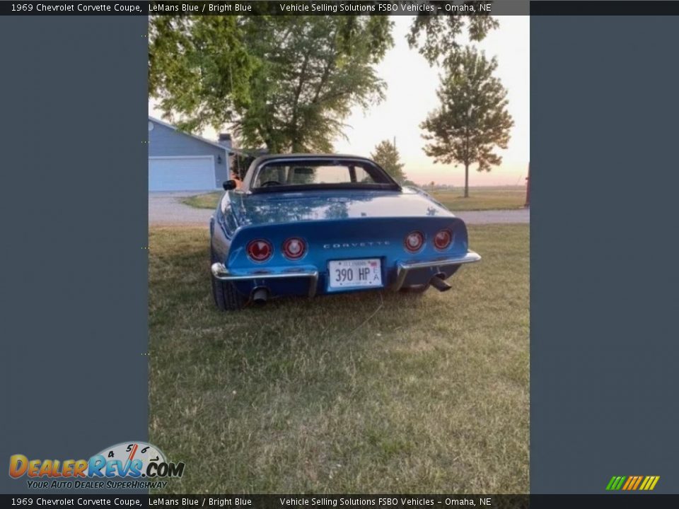 1969 Chevrolet Corvette Coupe LeMans Blue / Bright Blue Photo #3