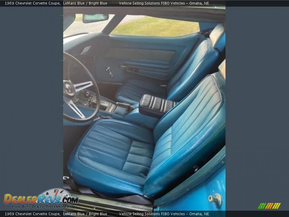 Bright Blue Interior - 1969 Chevrolet Corvette Coupe Photo #4