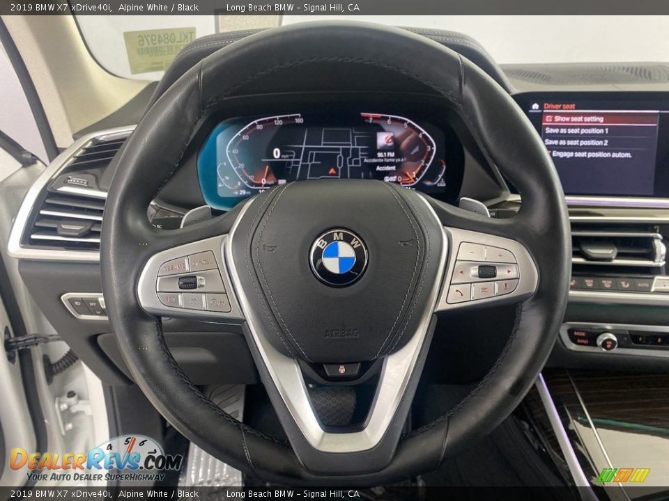 2019 BMW X7 xDrive40i Alpine White / Black Photo #17
