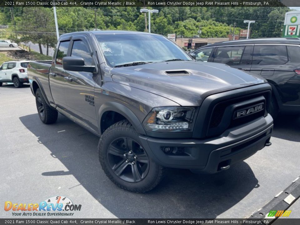 2021 Ram 1500 Classic Quad Cab 4x4 Granite Crystal Metallic / Black Photo #1