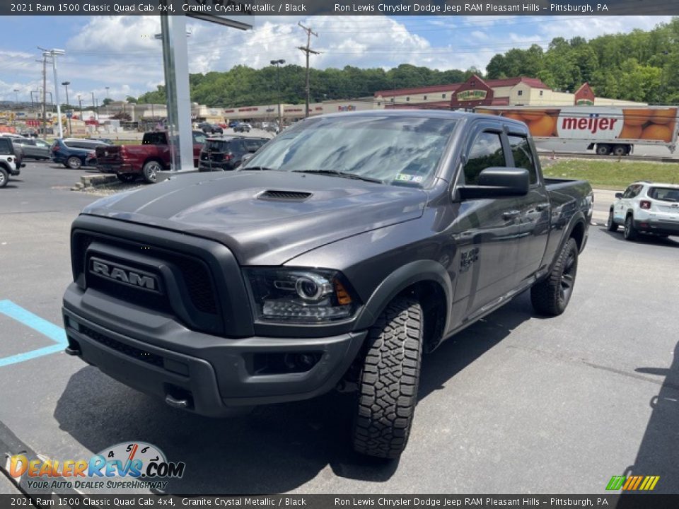 2021 Ram 1500 Classic Quad Cab 4x4 Granite Crystal Metallic / Black Photo #3