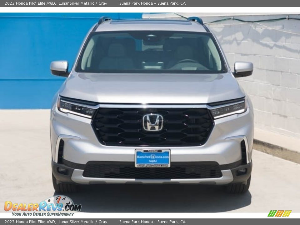 2023 Honda Pilot Elite AWD Lunar Silver Metallic / Gray Photo #3