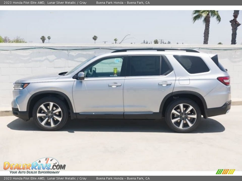 Lunar Silver Metallic 2023 Honda Pilot Elite AWD Photo #4