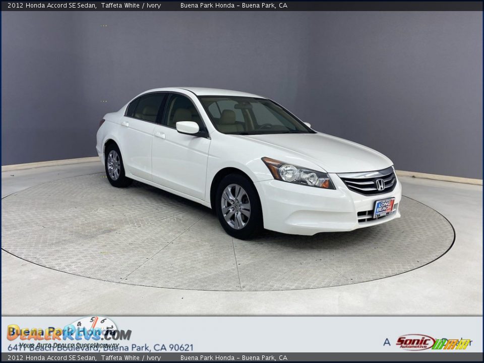 2012 Honda Accord SE Sedan Taffeta White / Ivory Photo #1