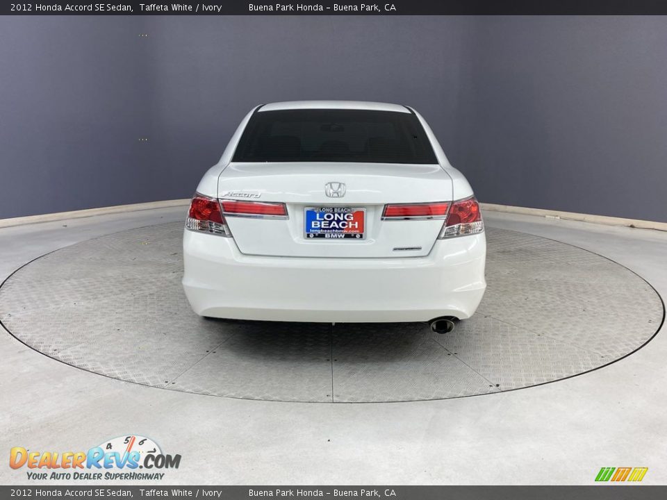 2012 Honda Accord SE Sedan Taffeta White / Ivory Photo #4