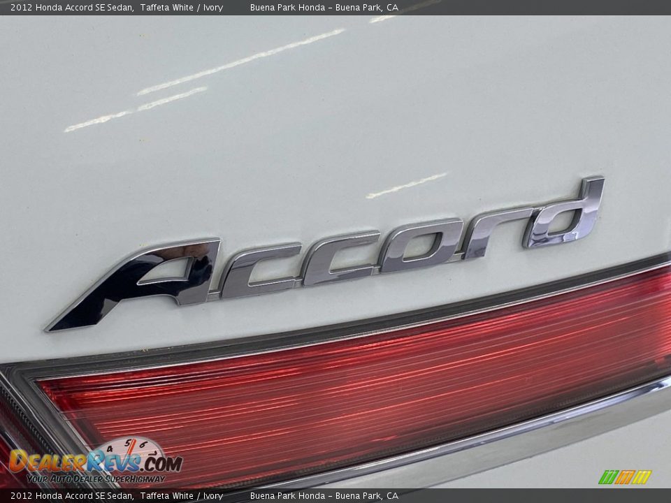 2012 Honda Accord SE Sedan Taffeta White / Ivory Photo #10