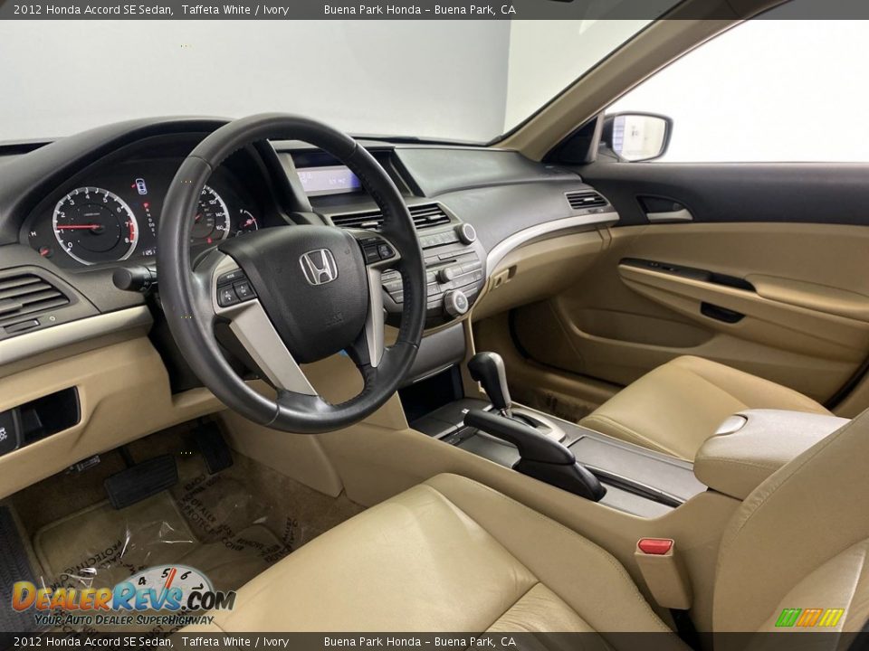 2012 Honda Accord SE Sedan Taffeta White / Ivory Photo #15