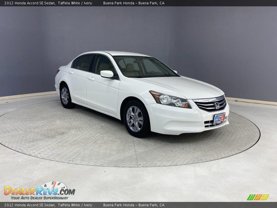 2012 Honda Accord SE Sedan Taffeta White / Ivory Photo #34