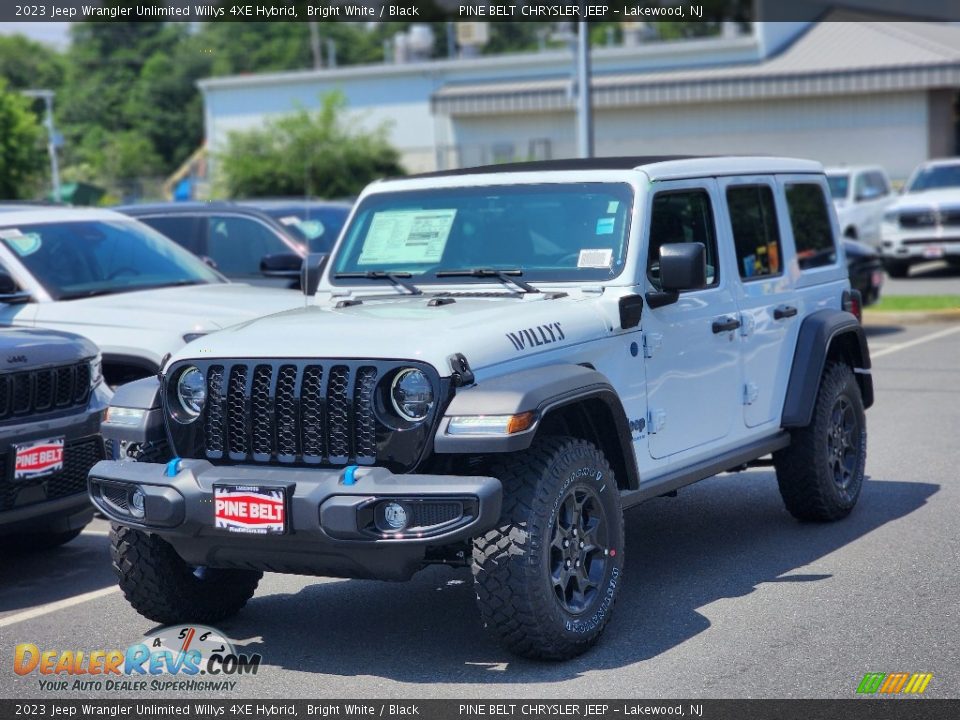 2023 Jeep Wrangler Unlimited Willys 4XE Hybrid Bright White / Black Photo #1