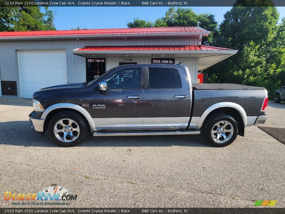 2014 Ram 1500 Laramie Crew Cab 4x4 Granite Crystal Metallic / Black Photo #1