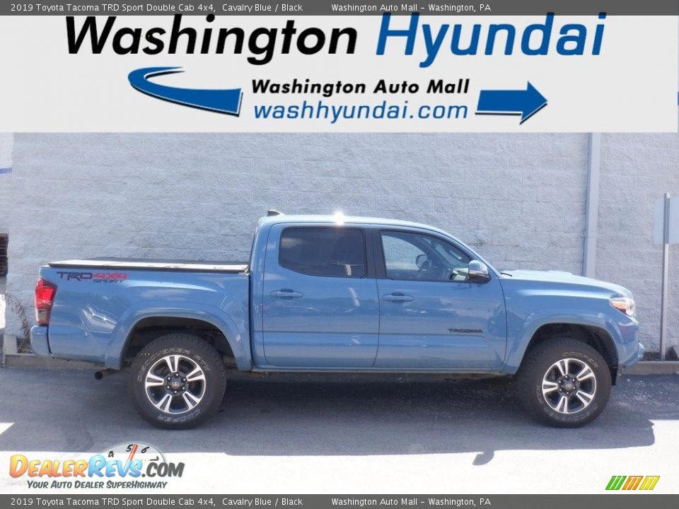 2019 Toyota Tacoma TRD Sport Double Cab 4x4 Cavalry Blue / Black Photo #2