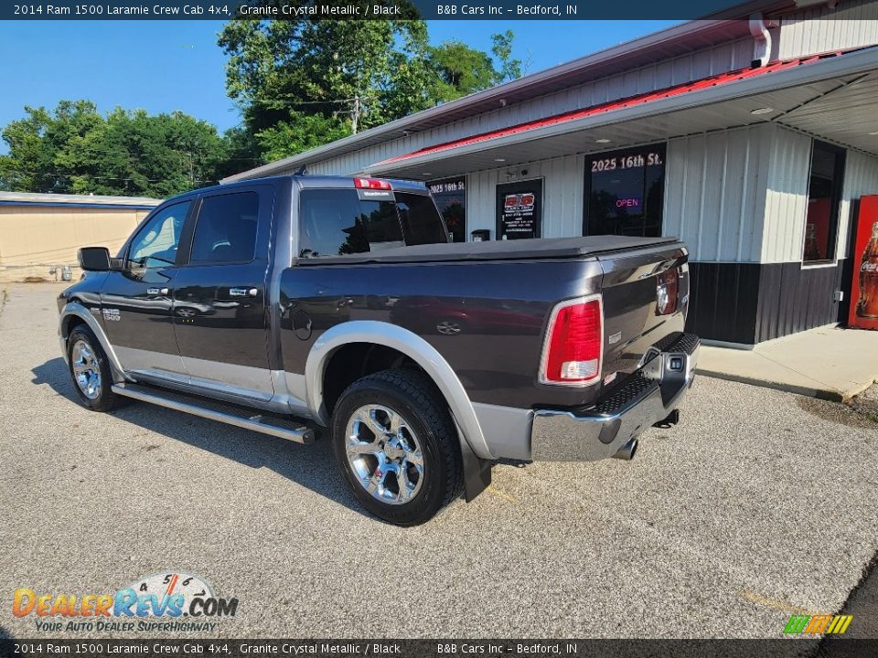 2014 Ram 1500 Laramie Crew Cab 4x4 Granite Crystal Metallic / Black Photo #2