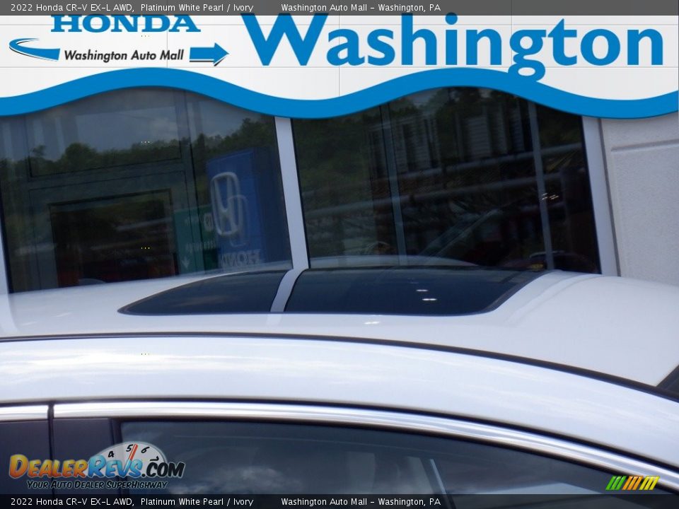 2022 Honda CR-V EX-L AWD Platinum White Pearl / Ivory Photo #3
