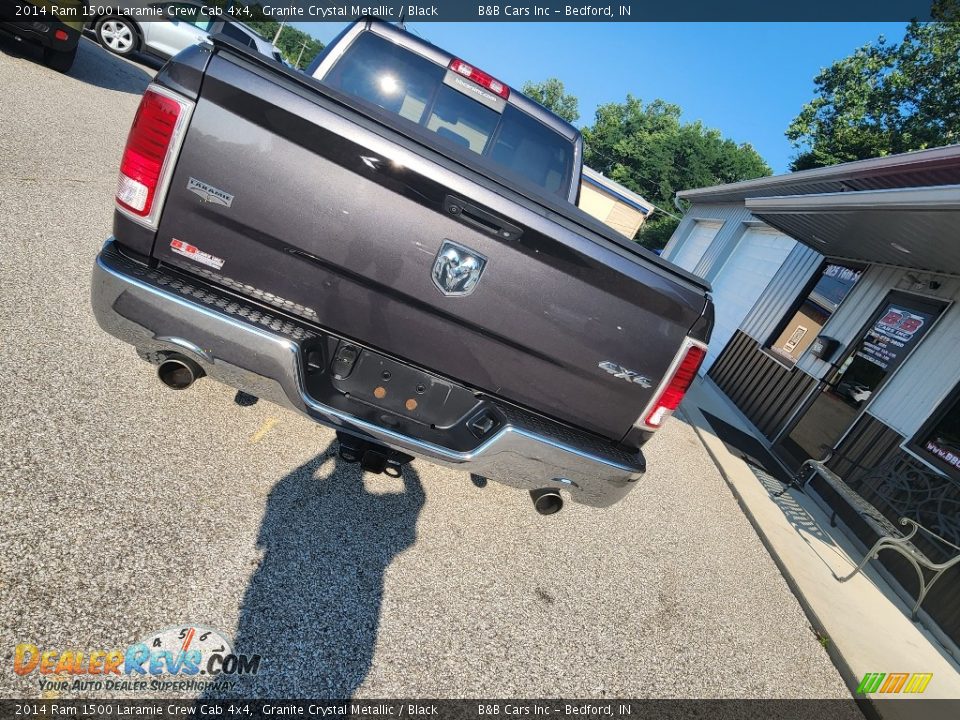 2014 Ram 1500 Laramie Crew Cab 4x4 Granite Crystal Metallic / Black Photo #3