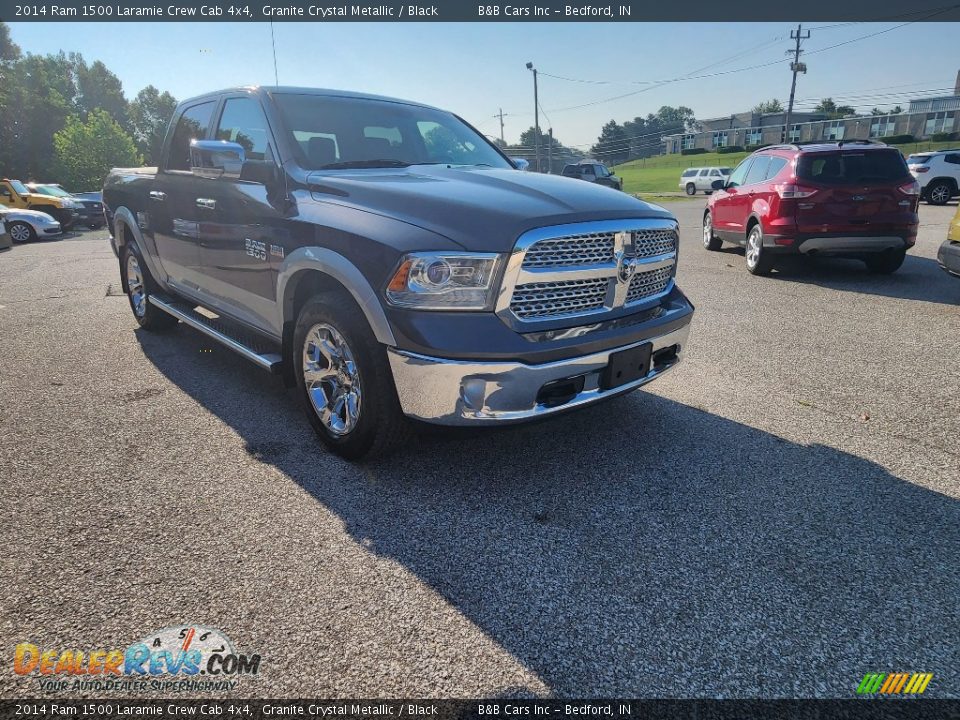 2014 Ram 1500 Laramie Crew Cab 4x4 Granite Crystal Metallic / Black Photo #6