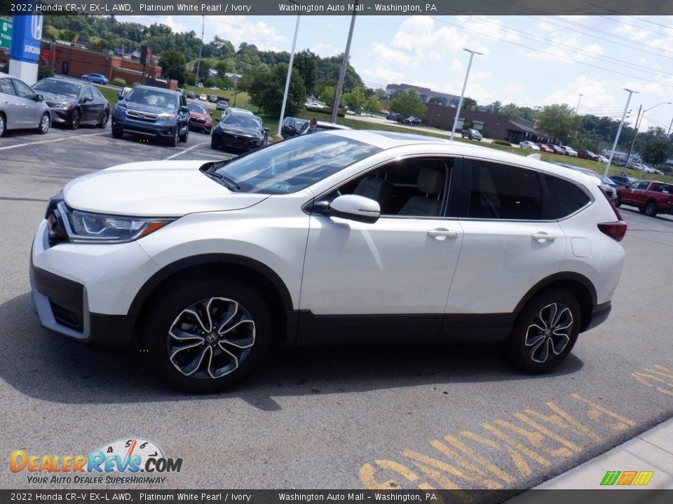 2022 Honda CR-V EX-L AWD Platinum White Pearl / Ivory Photo #7