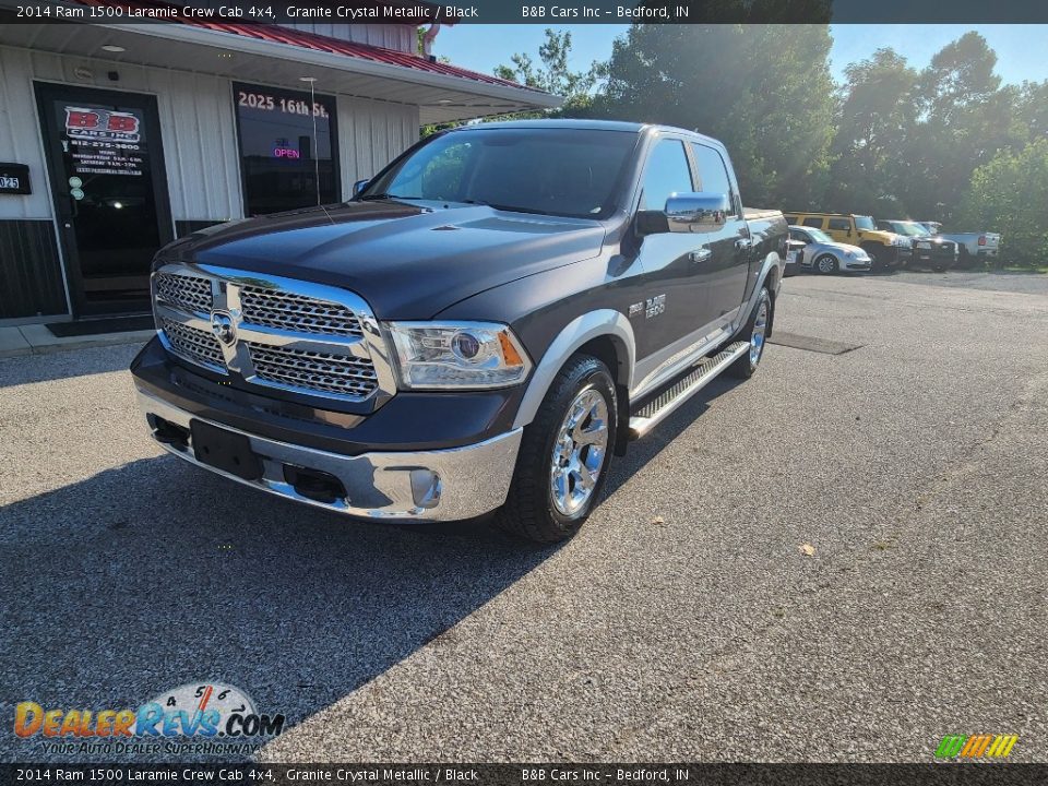 2014 Ram 1500 Laramie Crew Cab 4x4 Granite Crystal Metallic / Black Photo #7