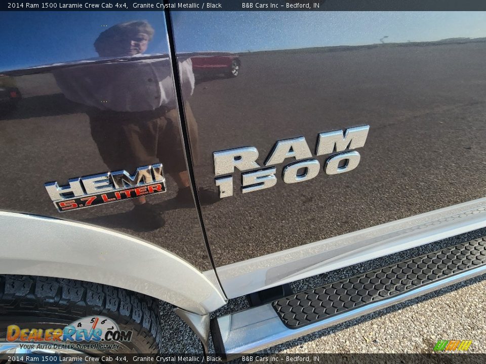 2014 Ram 1500 Laramie Crew Cab 4x4 Granite Crystal Metallic / Black Photo #8
