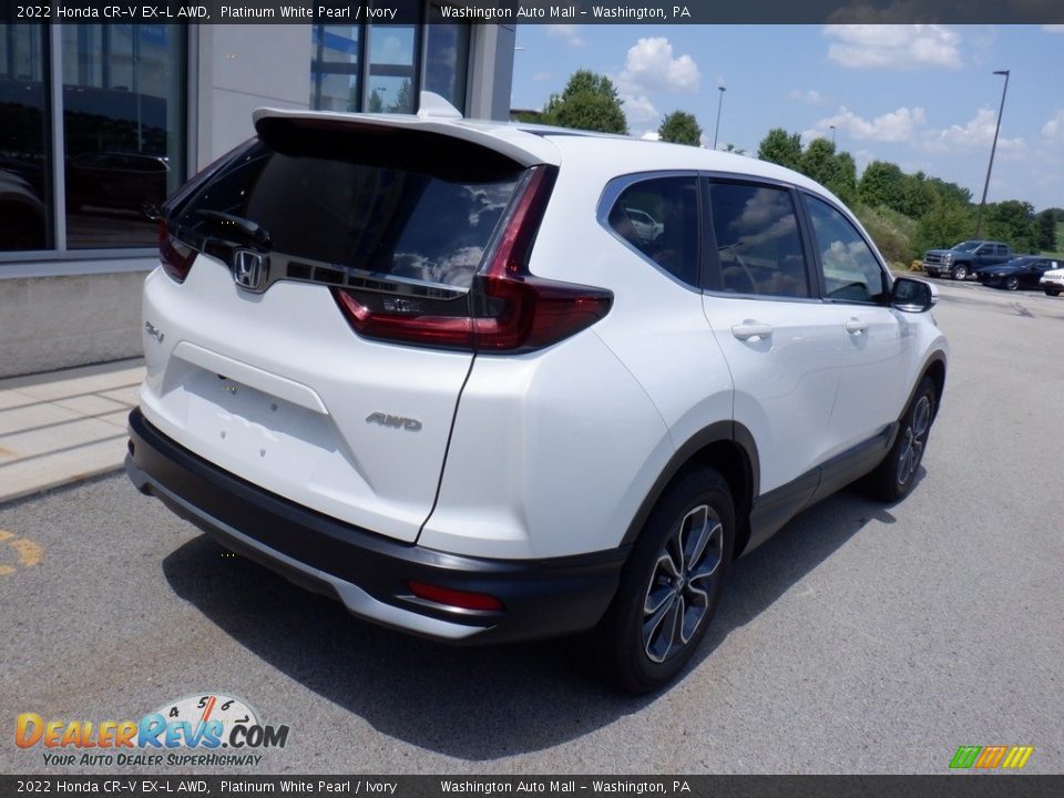 2022 Honda CR-V EX-L AWD Platinum White Pearl / Ivory Photo #10