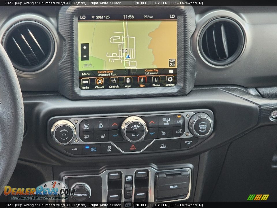 Navigation of 2023 Jeep Wrangler Unlimited Willys 4XE Hybrid Photo #12