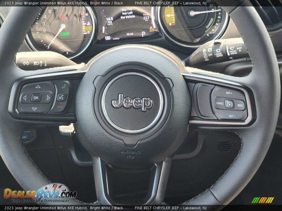 2023 Jeep Wrangler Unlimited Willys 4XE Hybrid Steering Wheel Photo #13