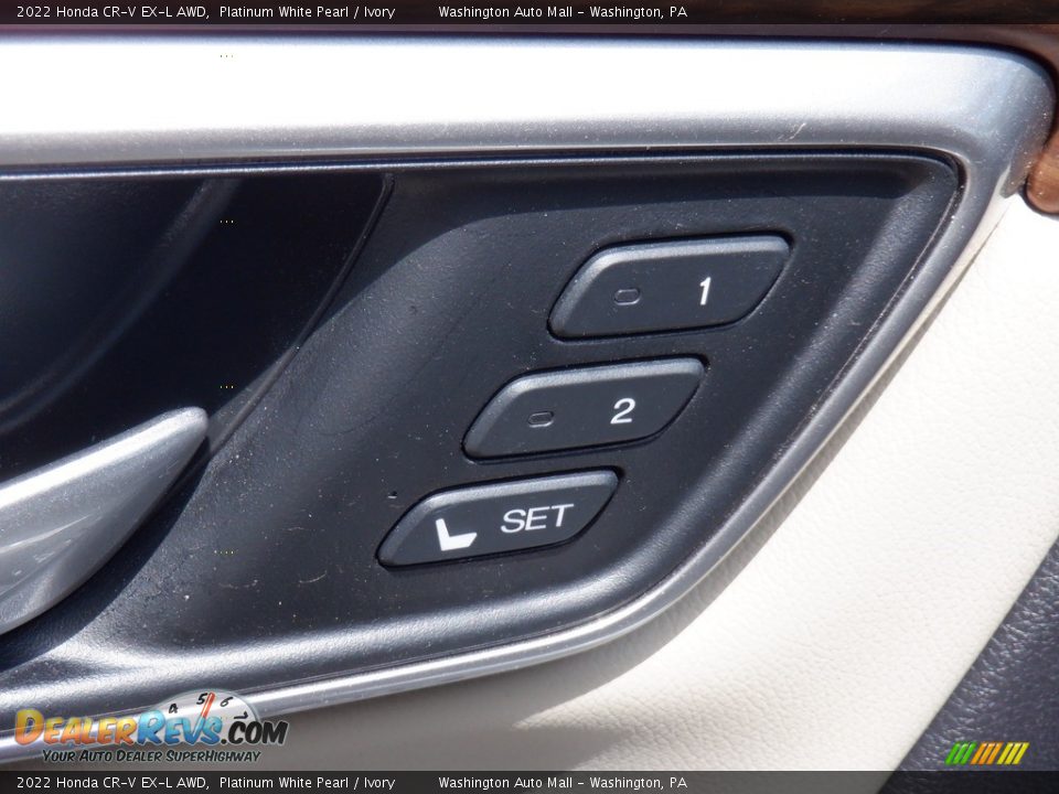 2022 Honda CR-V EX-L AWD Platinum White Pearl / Ivory Photo #14