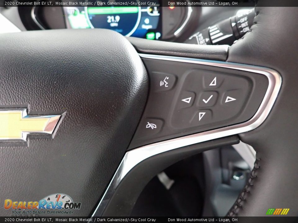 2020 Chevrolet Bolt EV LT Mosaic Black Metallic / Dark Galvanized/­Sky Cool Gray Photo #17