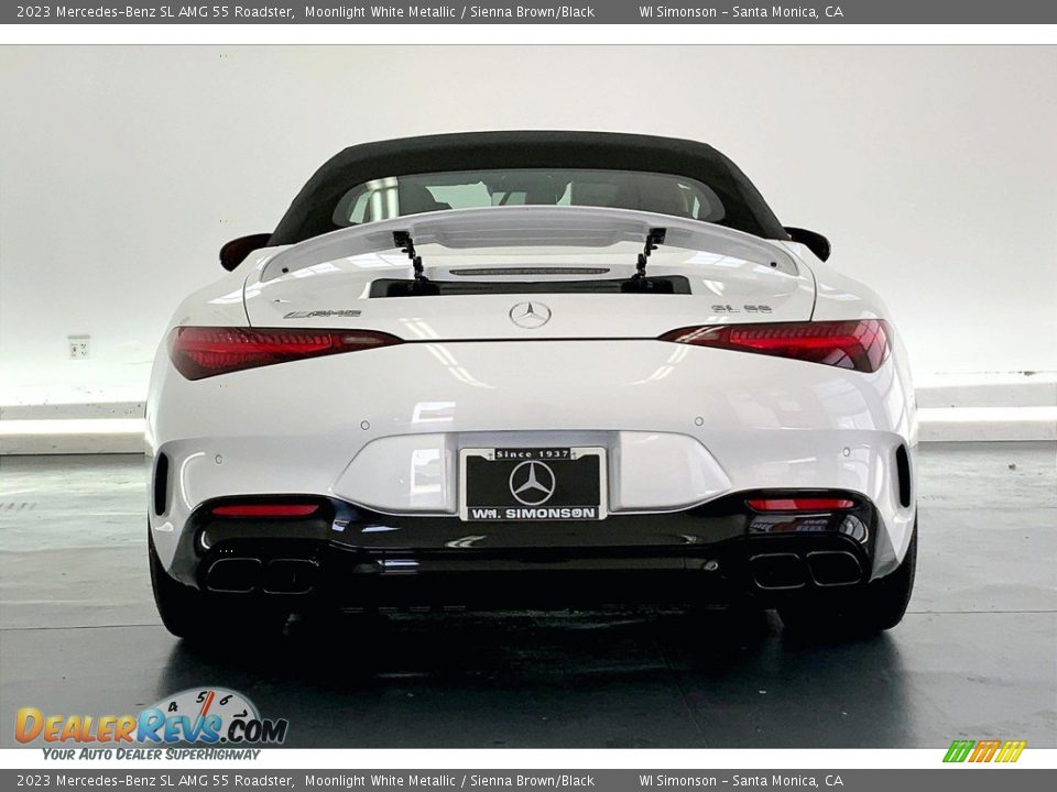 2023 Mercedes-Benz SL AMG 55 Roadster Moonlight White Metallic / Sienna Brown/Black Photo #3