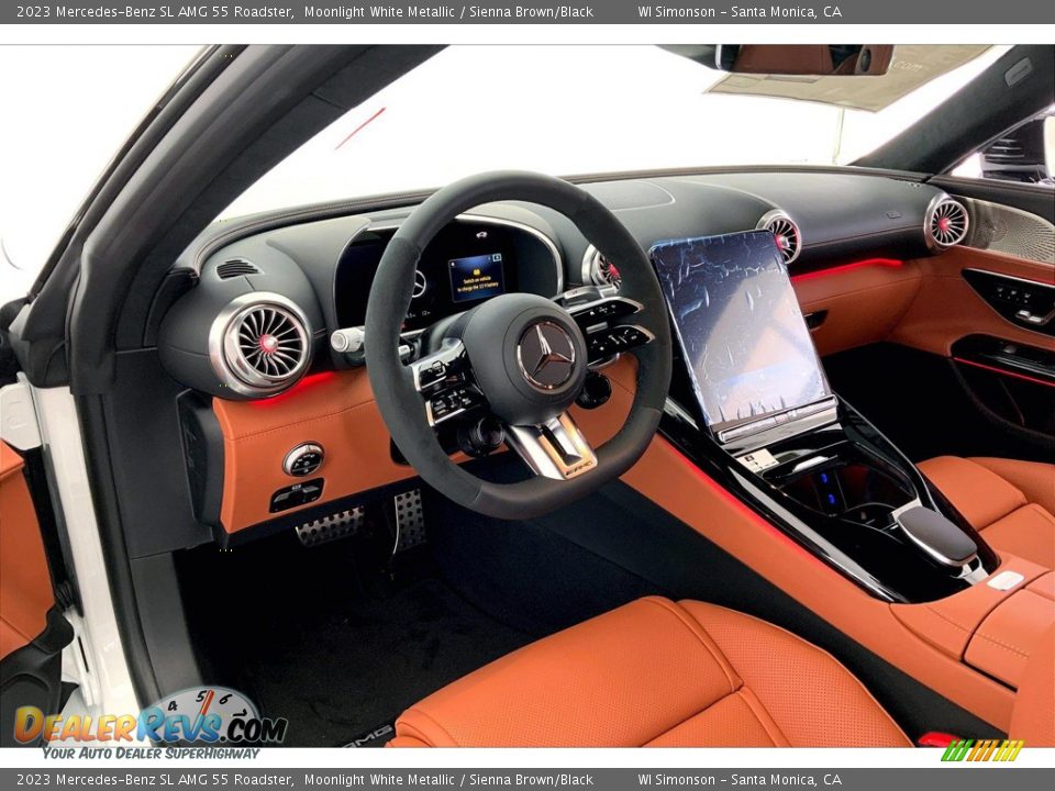 Sienna Brown/Black Interior - 2023 Mercedes-Benz SL AMG 55 Roadster Photo #4