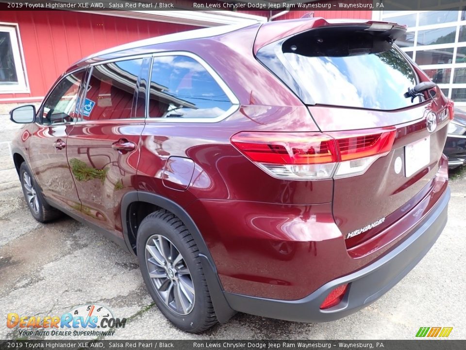 2019 Toyota Highlander XLE AWD Salsa Red Pearl / Black Photo #2
