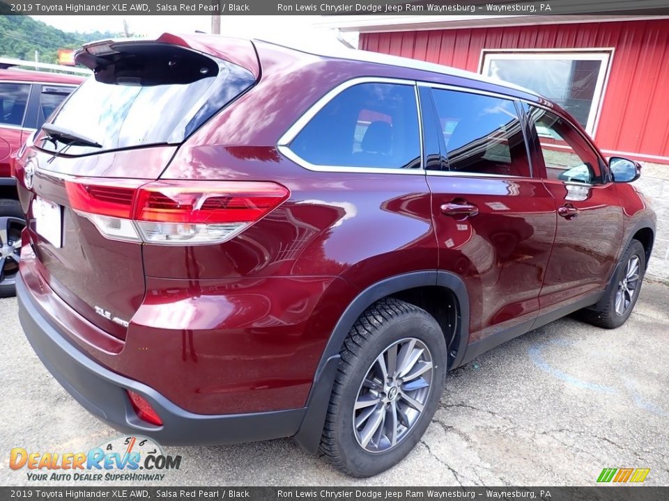 2019 Toyota Highlander XLE AWD Salsa Red Pearl / Black Photo #3