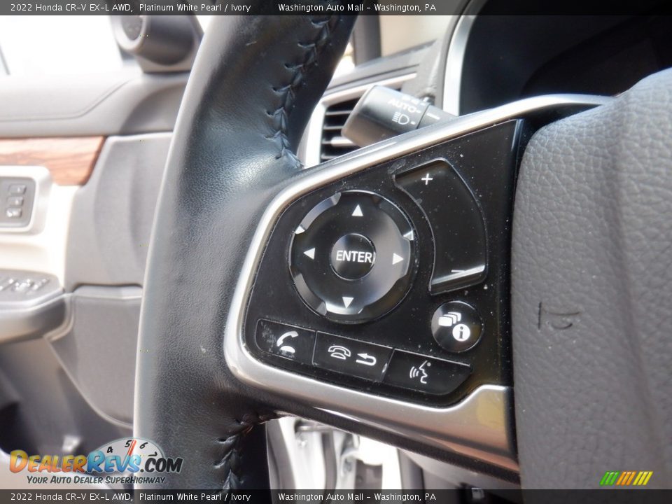 2022 Honda CR-V EX-L AWD Platinum White Pearl / Ivory Photo #27