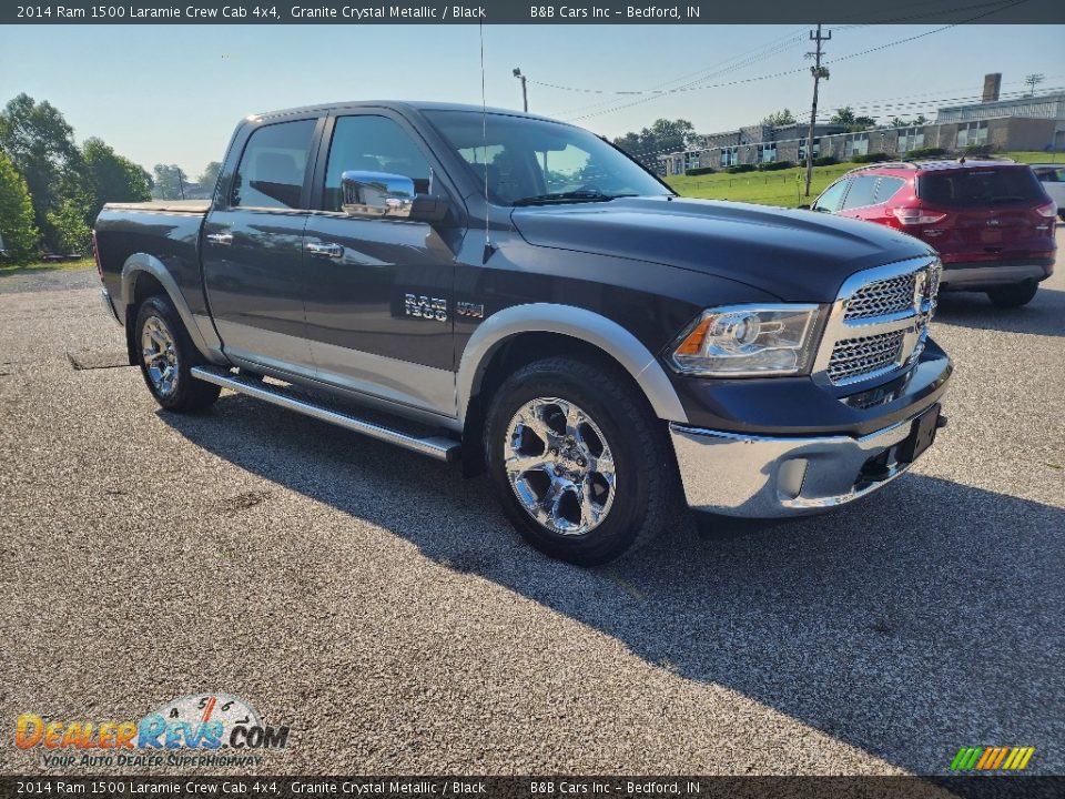 2014 Ram 1500 Laramie Crew Cab 4x4 Granite Crystal Metallic / Black Photo #30