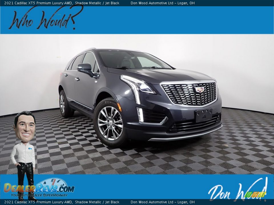 2021 Cadillac XT5 Premium Luxury AWD Shadow Metallic / Jet Black Photo #1