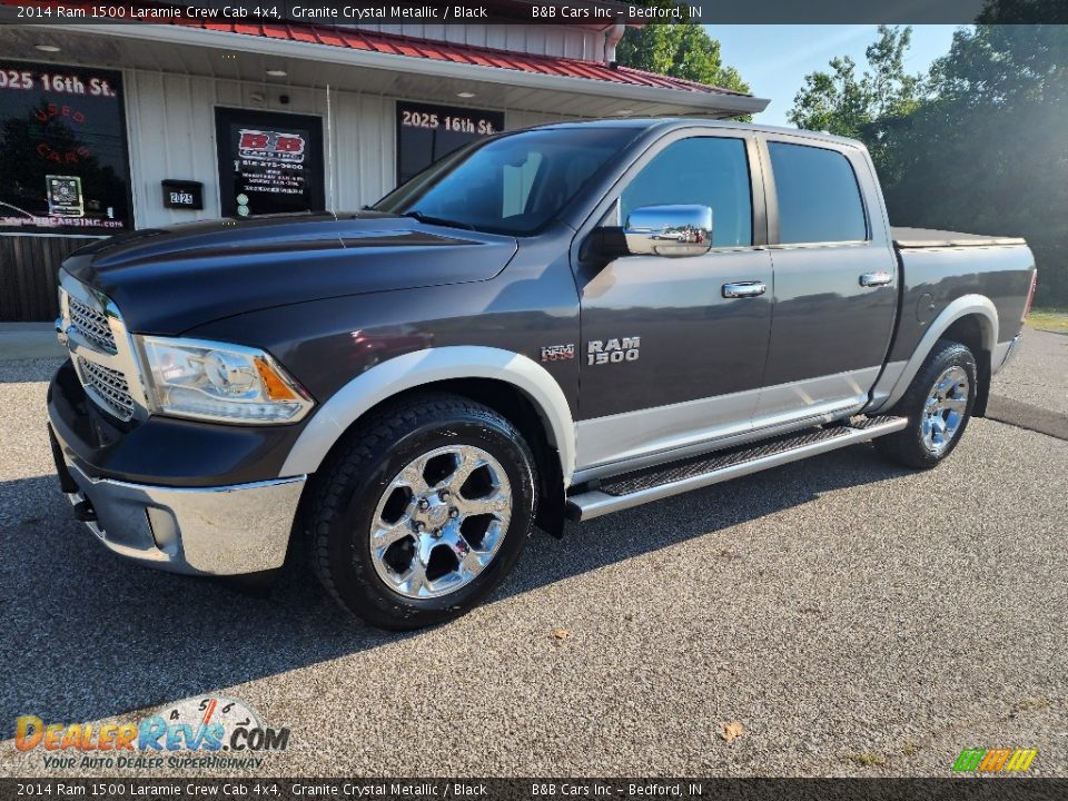 2014 Ram 1500 Laramie Crew Cab 4x4 Granite Crystal Metallic / Black Photo #31