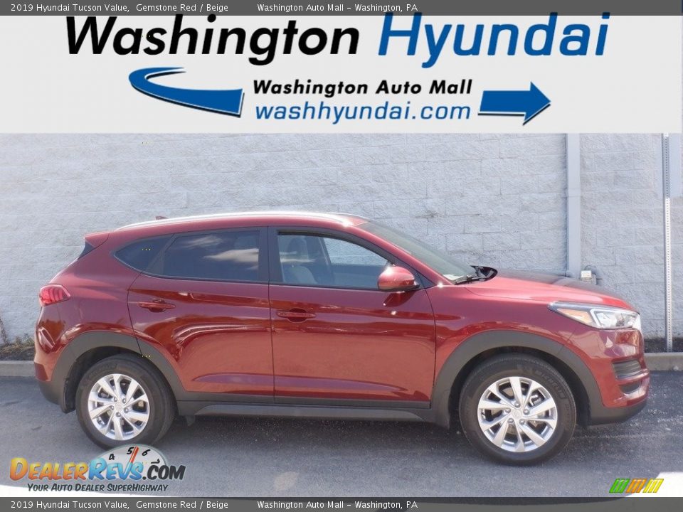 2019 Hyundai Tucson Value Gemstone Red / Beige Photo #2