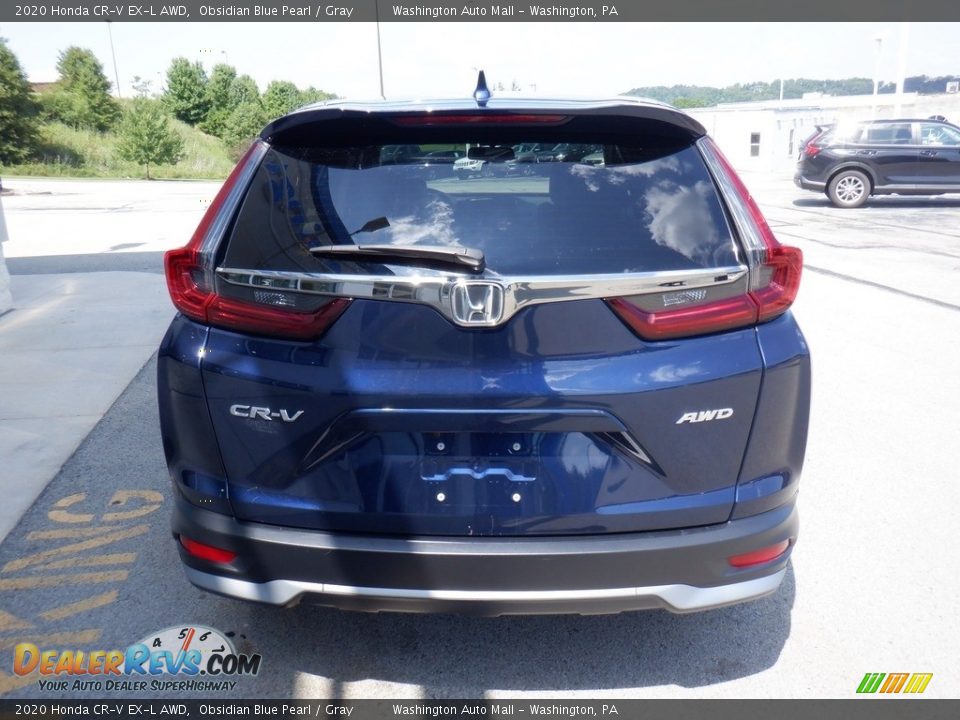2020 Honda CR-V EX-L AWD Obsidian Blue Pearl / Gray Photo #6