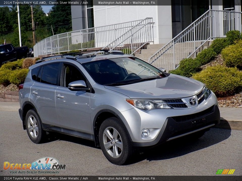 2014 Toyota RAV4 XLE AWD Classic Silver Metallic / Ash Photo #1