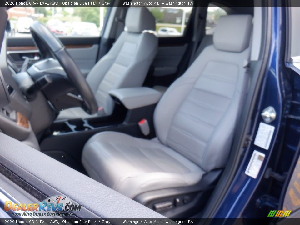 2020 Honda CR-V EX-L AWD Obsidian Blue Pearl / Gray Photo #11
