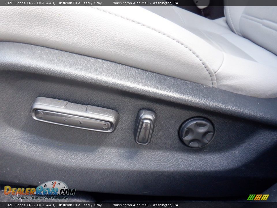 2020 Honda CR-V EX-L AWD Obsidian Blue Pearl / Gray Photo #12